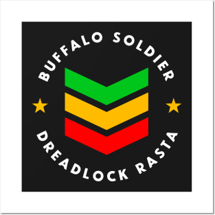 Buffalo Soldier Dreadlock Rasta Reggae Posters and Art